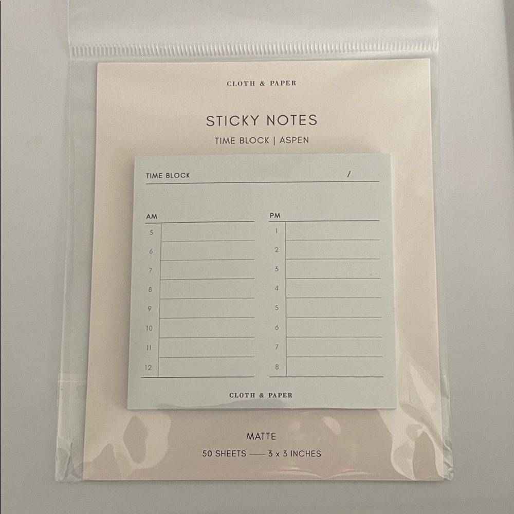 **FINAL PRICE** Cloth & Paper Sticky Notes in Aspen